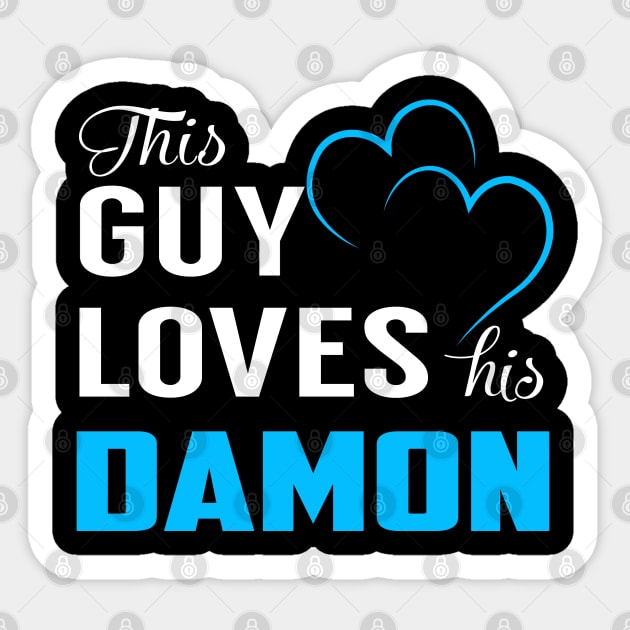 This Guy Loves His DAMON Sticker by TrudiWinogradqa